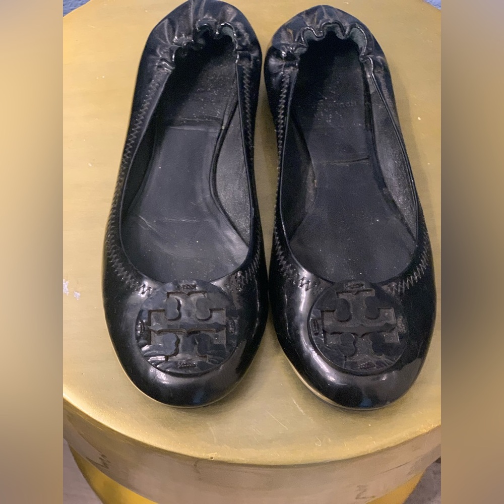 Tory Burch Black Reva Ballet Flats